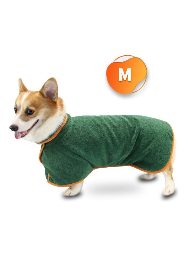 منشفة روب استحمام للكلاب أخضر - Image 5