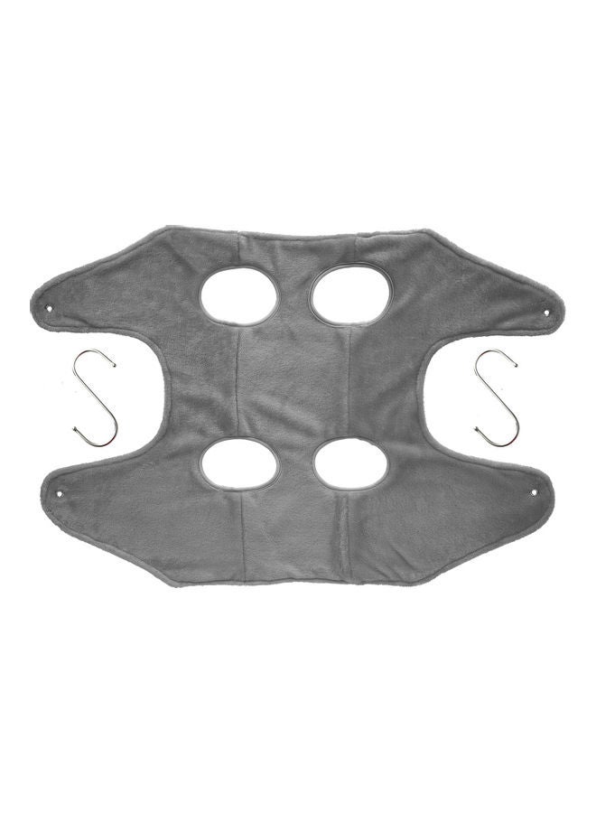 أرجوحة من القماش 2 في 1 لتشذيب شعر الكلاب رمادي - Image 1