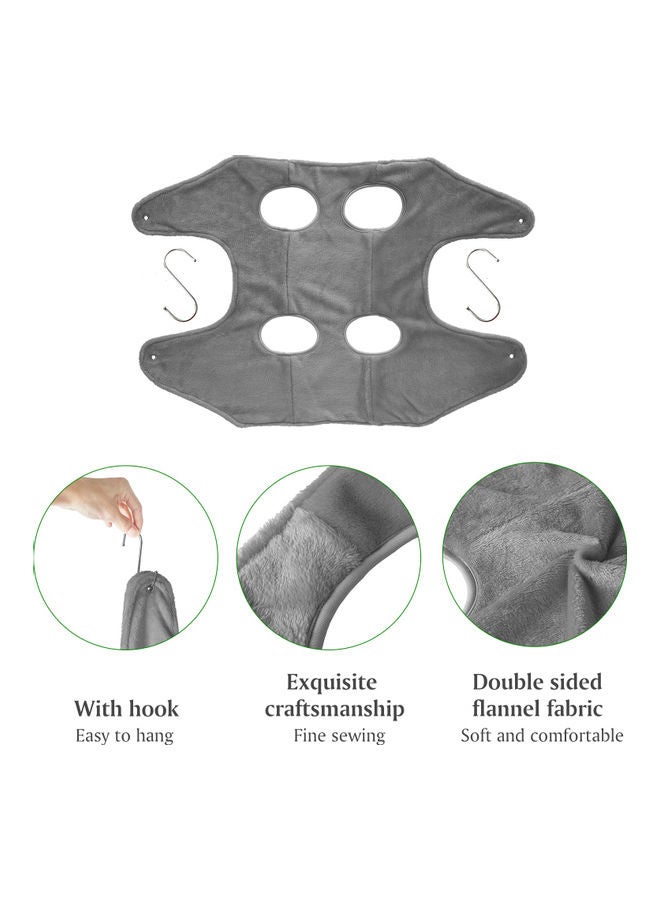 أرجوحة من القماش 2 في 1 لتشذيب شعر الكلاب رمادي - Image 3