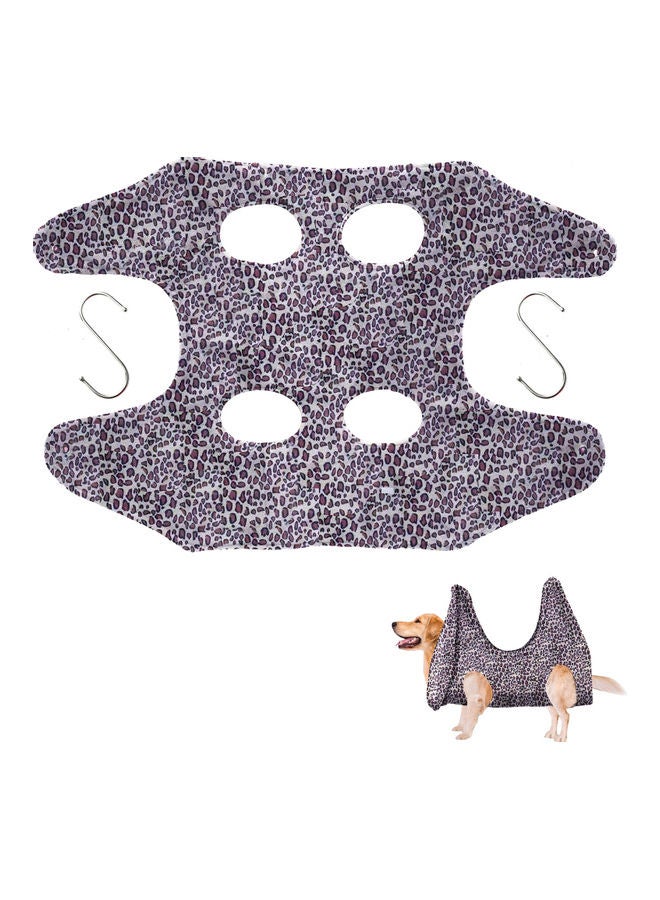 أرجوحة من القماش 2 في 1 لتشذيب شعر الكلاب رمادي - Image 4