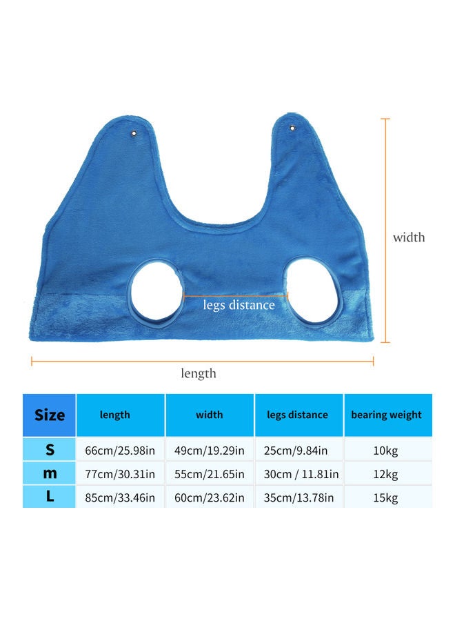 أرجوحة من القماش 2 في 1 لتشذيب شعر الكلاب أزرق - Image 4