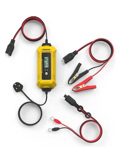 Stanley 6V/12V – 4AMP Battery Charger with Clip Connector  - Image 3