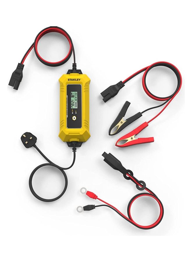 Stanley 6V/12V – 4AMP Battery Charger with Clip Connector  - Image 3