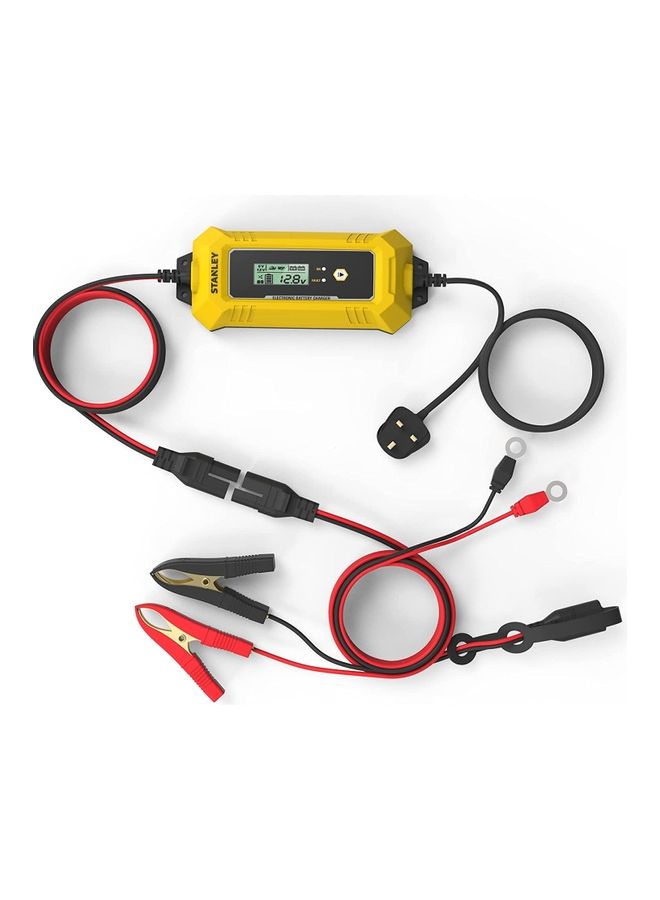 Stanley 6V/12V – 4AMP Battery Charger with Clip Connector  - Image 4