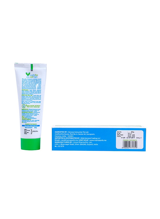 Mamaearth - Sulfate Free Awesome Orange Toothpaste For Kids With Fluoride - Image 1