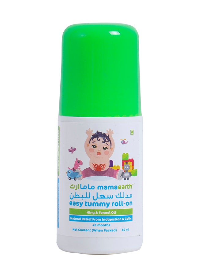 Mamaearth - Easy Tummy Roll On, Natural Relife From Indigestion And Colic - 40Ml - Image 1