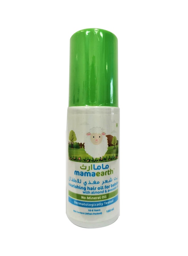 Mamaearth Baby Nourishing Hair Oil With Almond And Avocado  - Image 1
