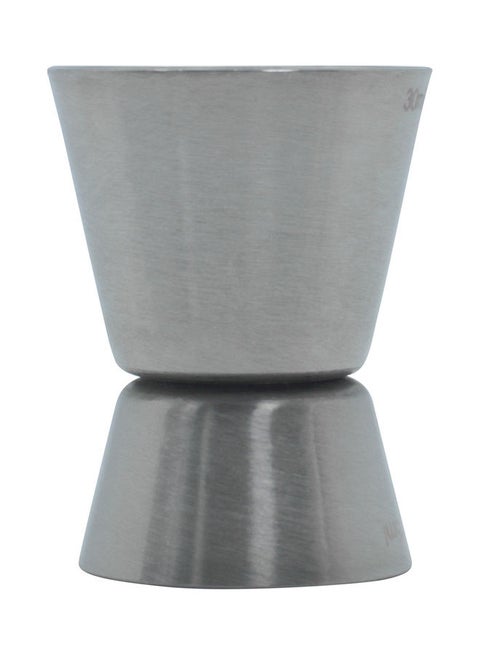Steel Double End Jigger Peg Measure Silver 30ml