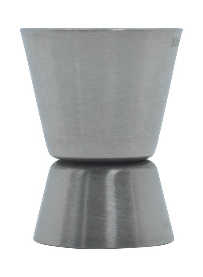 Steel Double End Jigger Peg Measure Silver 30ml