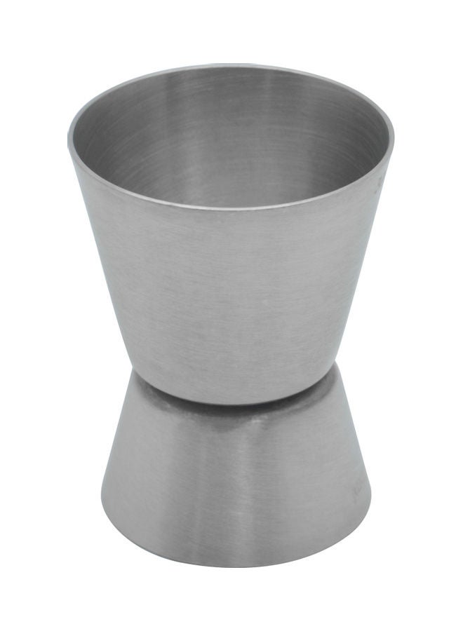 Steel Double End Jigger Peg Measure Silver 30ml