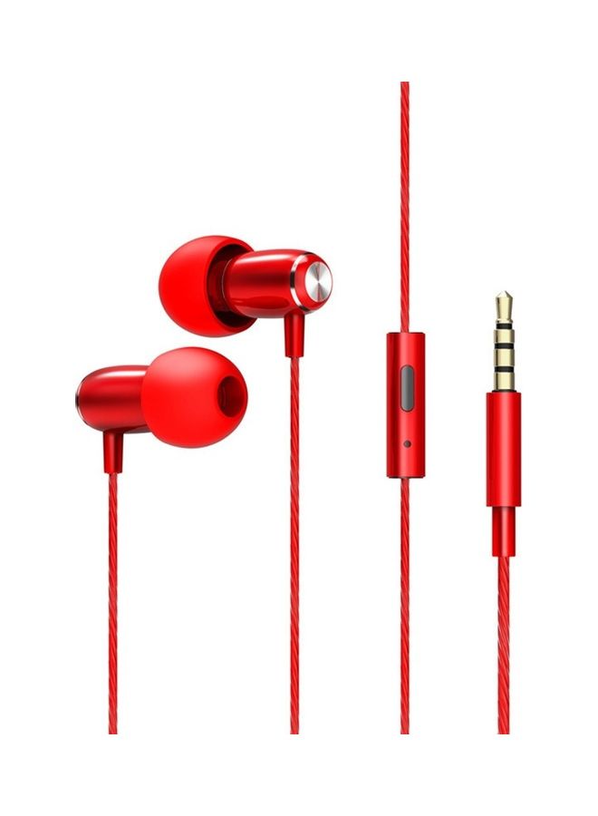 Sleep Noise-cancelling In-line Control Headphones With Mic Red