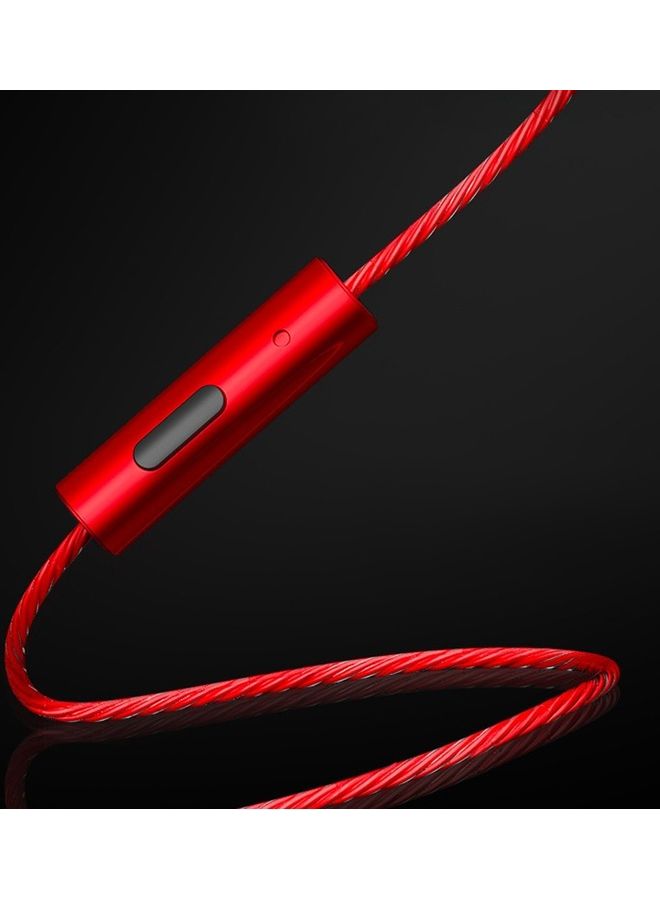 Sleep Noise-cancelling In-line Control Headphones With Mic Red