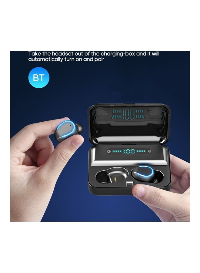 سماعة رأس ستيريو لاسلكية حقيقية تعمل بالبلوتوث 5.0 الأسود / الأزرق - Image 2