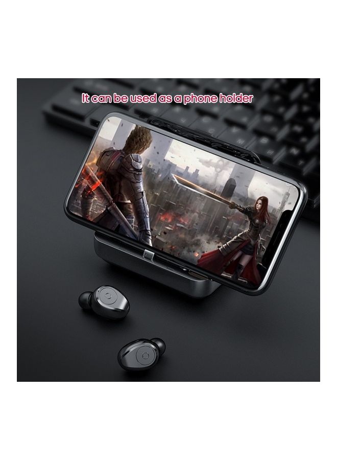 سماعة رأس بخاصية ستيريو لاسلكية حقيقية F9 تعمل بتقنية البلوتوث 5.0 أسود - Image 5