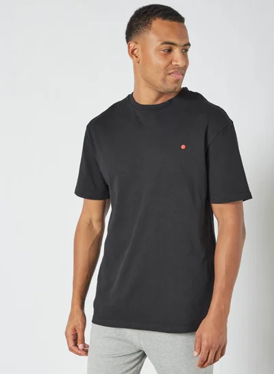 JACK & JONES Basic Marl T-Shirt Black