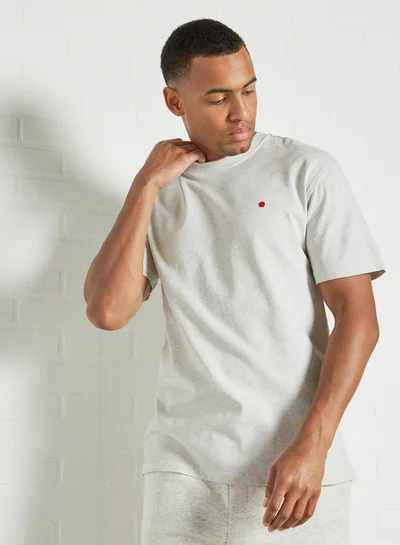 JACK & JONES Basic Marl T-Shirt Grey