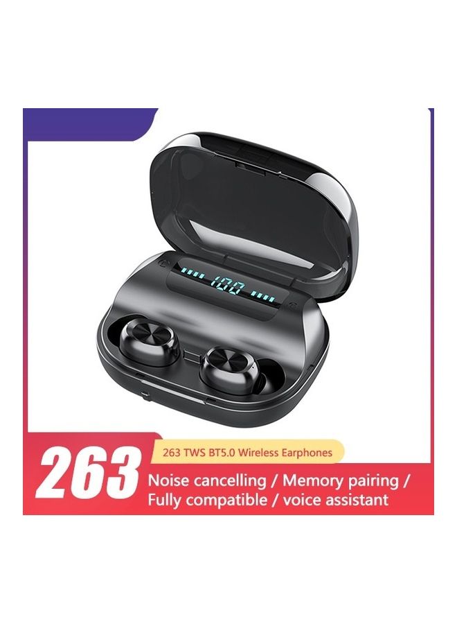 Generic - 263 TWS BT5.0 Wireless Earphones Black - Image 1