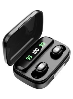 TWS Bluetooth Earphones with Charging Case Black