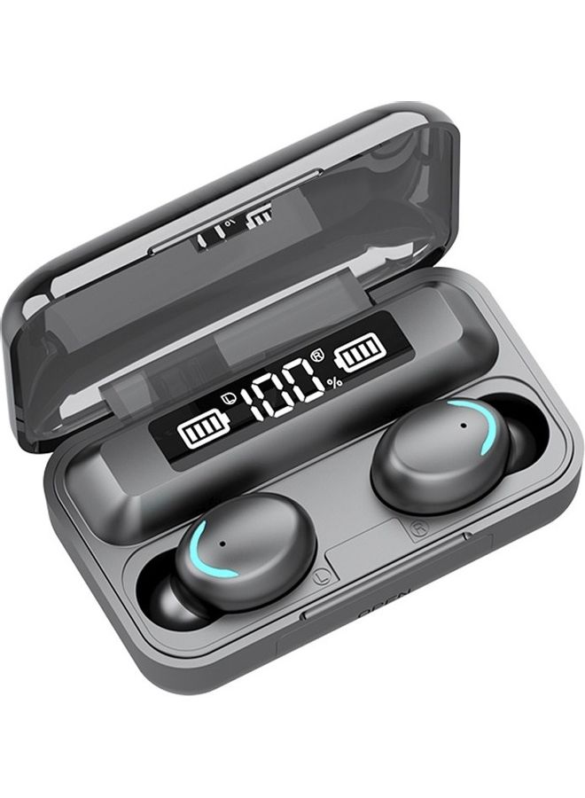 سماعات TWS  تعمل بالبلوتوث مع علبة شحن رمادي - Image 1