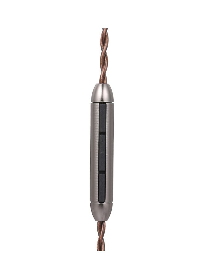 Generic - Connector Replacement Headphone Cable Detachable Cord In-line Control With Mic Brown - Image 1