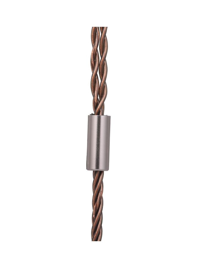 Generic - Connector Replacement Headphone Cable Detachable Cord In-line Control With Mic Brown - Image 1