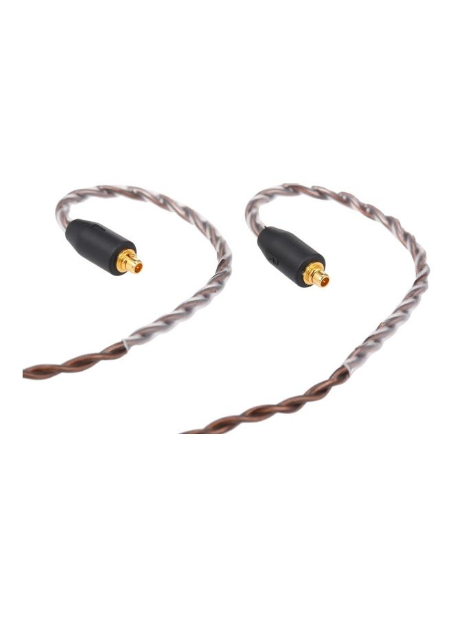 Generic - Connector Replacement Headphone Cable Detachable Cord In-line Control With Mic Brown - Image 1