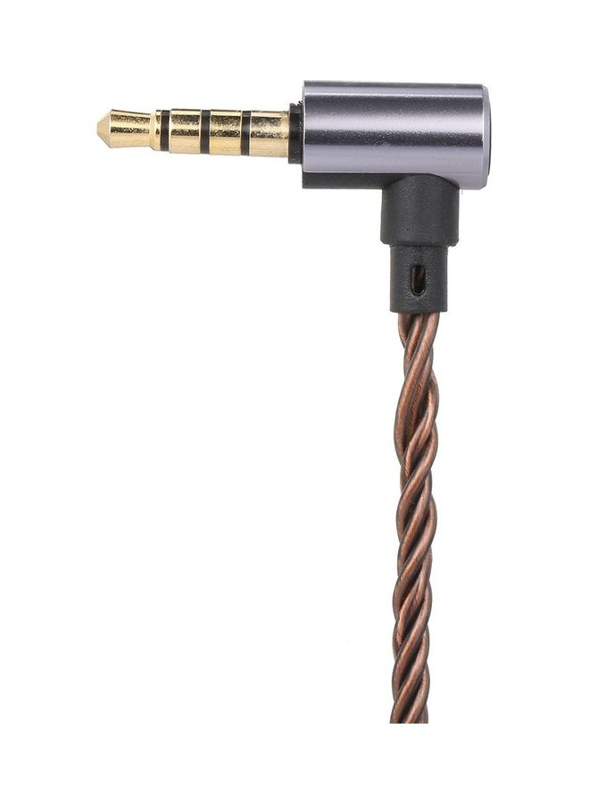 Generic - Connector Replacement Headphone Cable Detachable Cord In-line Control With Mic Brown - Image 1