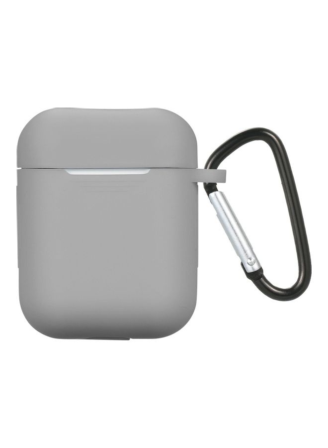 Generic Headphones Case Replacement Protective Earphone Cover With Carabineer For Apple Air Pods Multicolour 