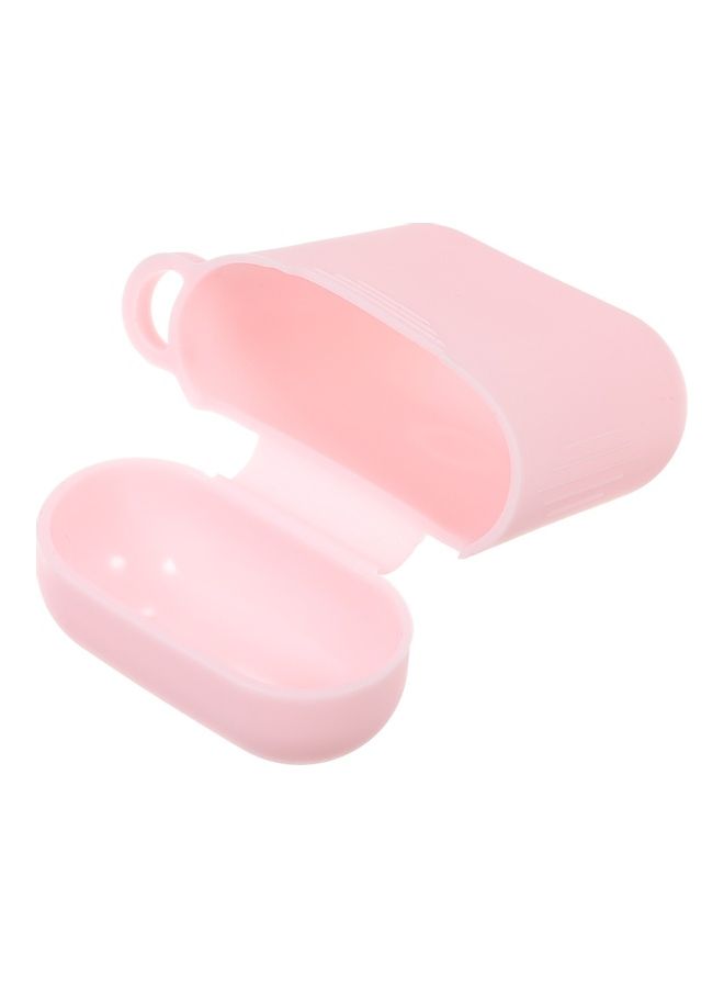 Generic - Headphones Case Replacement Protective Earphone Cover With Carabineer For Apple Air Pods Pink - Image 1