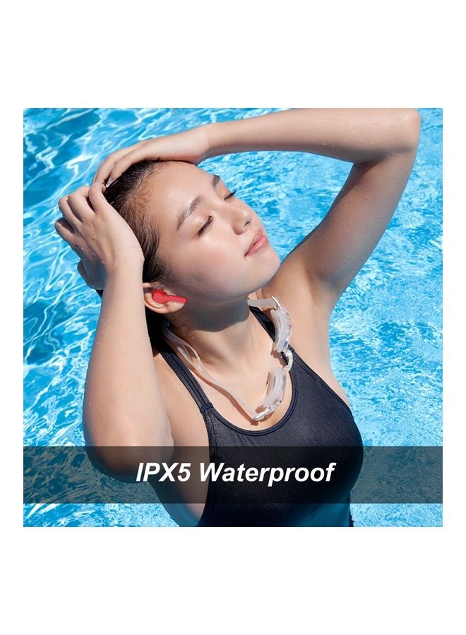 R28 BT5.0 Wireless IPX5 Waterproof Earphones With Digital Display Charger Box Red/Black - Image 4