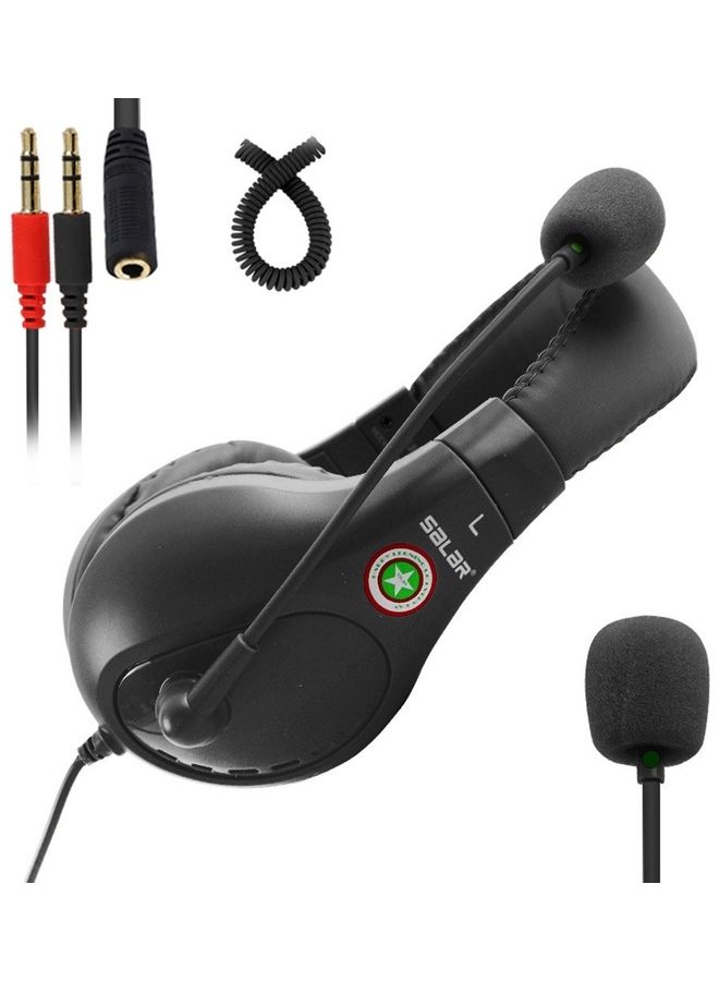 A566E Computer Wired Headphone Black - Image 1