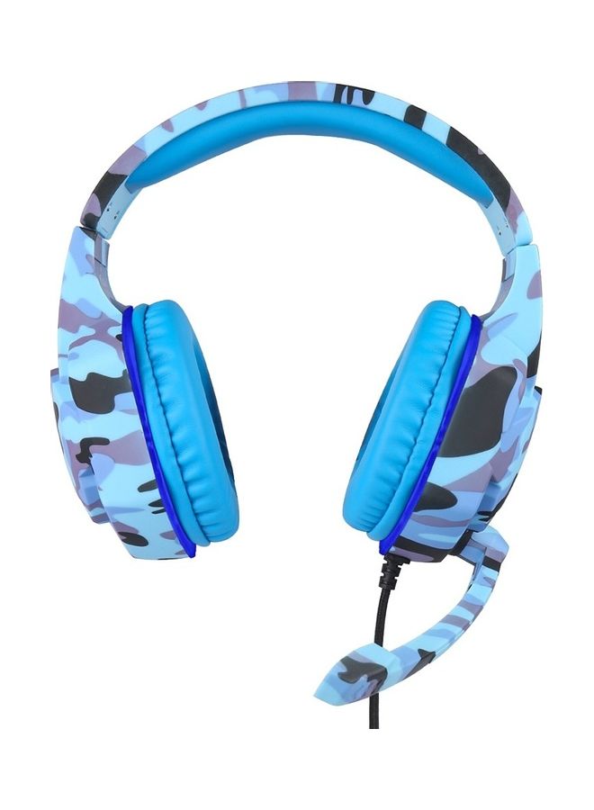 Kubite - Gaming Headset Plug Over-Ear Headphone Blue - Image 1