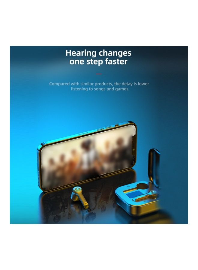 Touch Control Stereo Earbuds With Mic Blue - Image 5