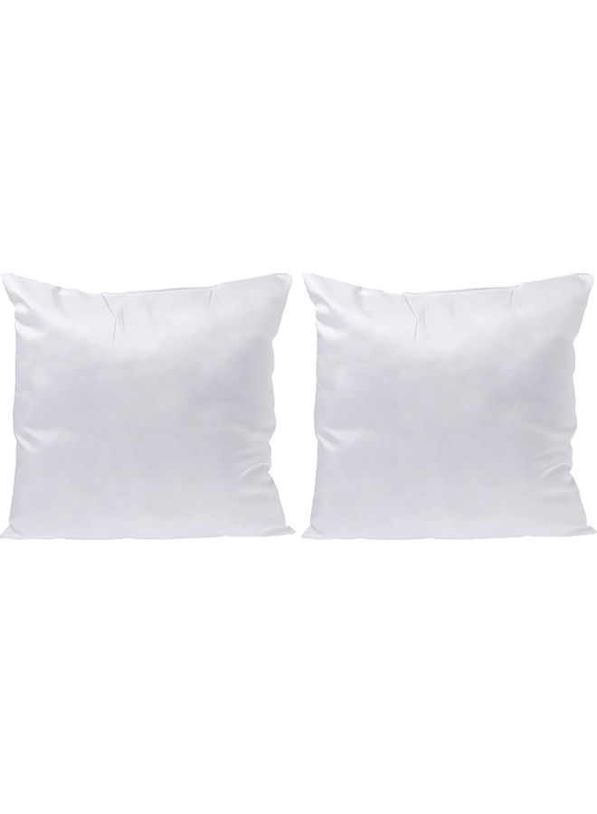 Sleep night - 2-Piece Soft Plain Pillows Polyester White 45x45cm - Image 1
