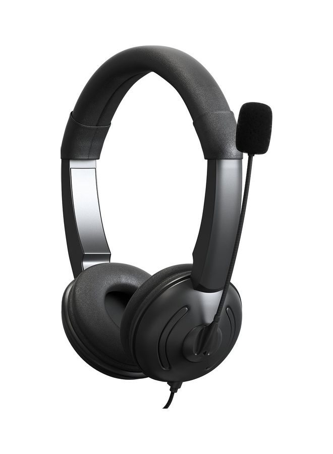 USB Wired Headset With Noise Cancelling Microphone multicolour