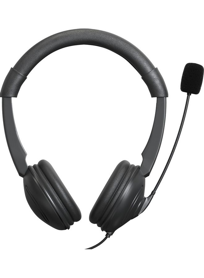 USB Wired Headset With Noise Cancelling Microphone multicolour
