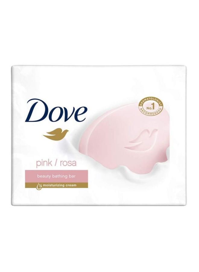 دوف حزمة مكونة من 6 قطع ألواح صابون روزا بيوتي الوردي وردي/أبيض - Image 2