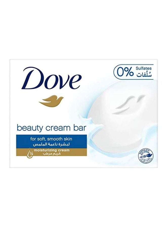 دوف مجموعة صابون كريم الجمال للاستحمام من 3 قطع (قطعة مجانية) أبيض/أزرق 4x75جرام - Image 2