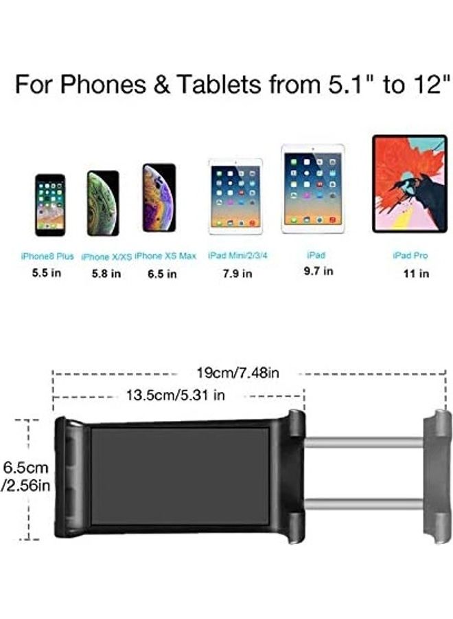 Generic 2-In-1 Tablet And Phone Holder Black  - Image 3