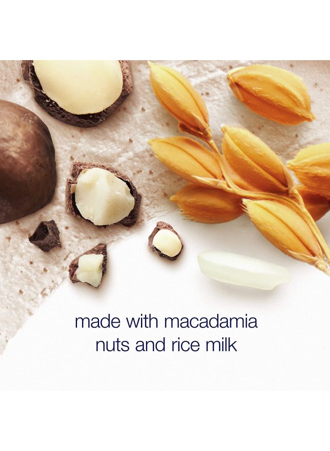 دوف مقشر للجسم ببندق المكاديميا وحليب الأرز بيج / الأزرق 298جرام - Image 4