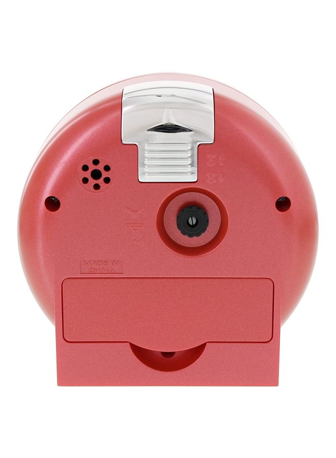 كاسيو ساعة منبه بعقارب للطاولة أحمر وأسود - Image 2