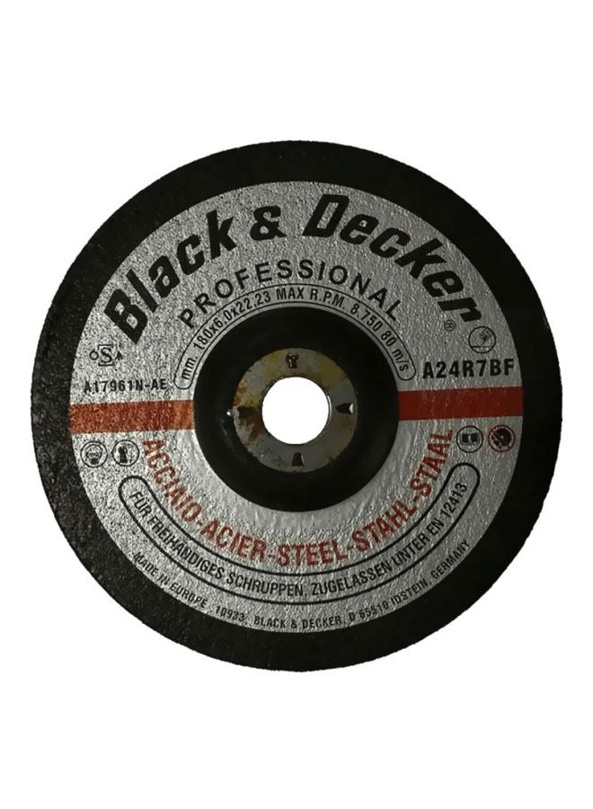 BLACK+DECKER Metal Grinding Disc Black/Grey/Red