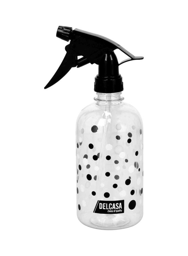 DELCASA Spray Bottle Clear/Black 500ml  - Image 1