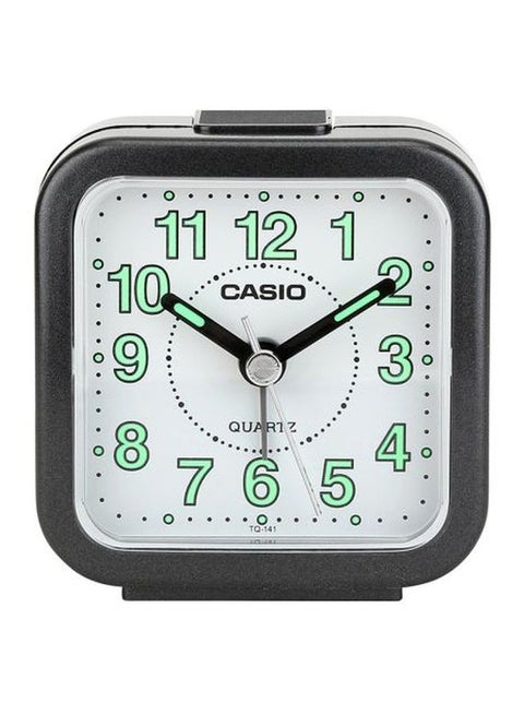 Analog Alarm Desk Clock White/Black/Green 67x64x34mm