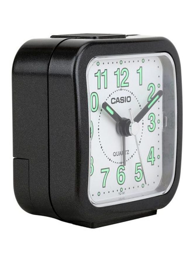 Analog Alarm Desk Clock White/Black/Green 67x64x34mm