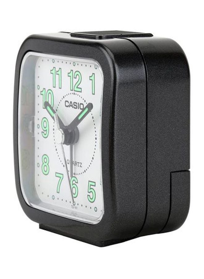 Analog Alarm Desk Clock White/Black/Green 67x64x34mm
