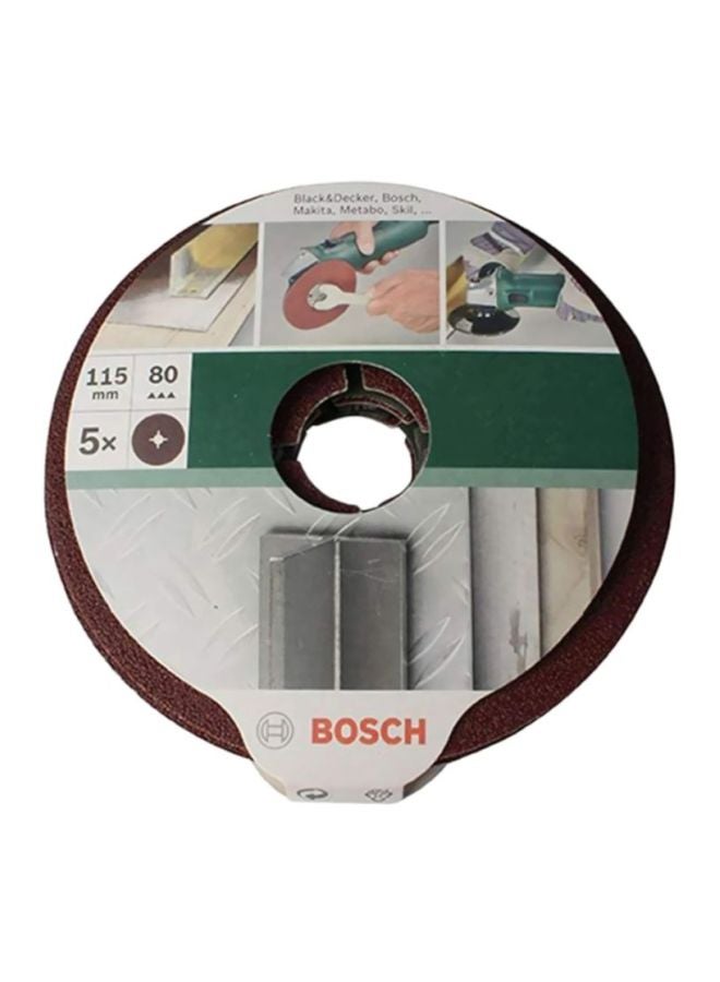 BOSCH 5-Piece Fibre Sanding Disc Brown