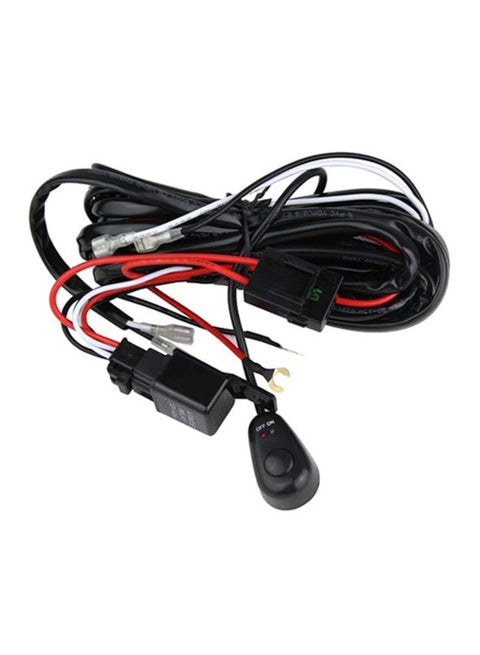 Professional Wiring Harness Kit Loom For LED Work Driving Light Bar With Fuse Relay