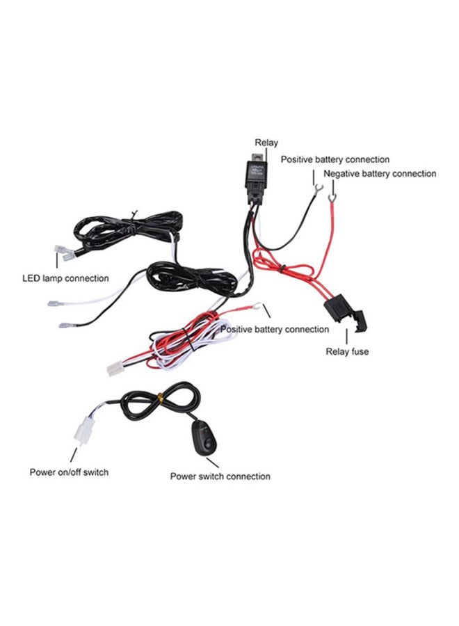 Beauenty - Professional Wiring Harness Kit Loom For LED Work Driving Light Bar With Fuse Relay - Image 1