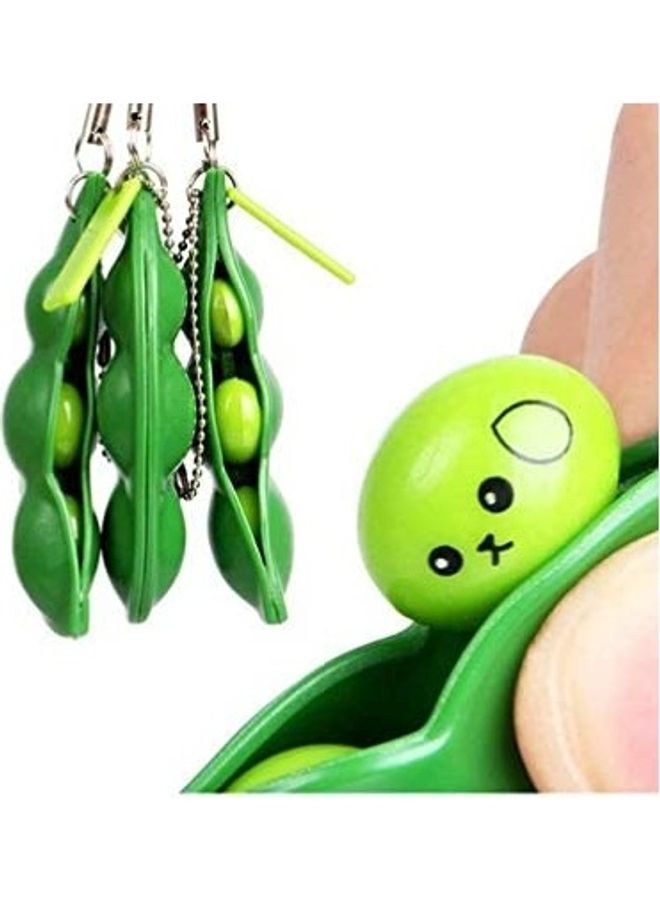 3-Piece Edamame Keychain Fidget Toy Set